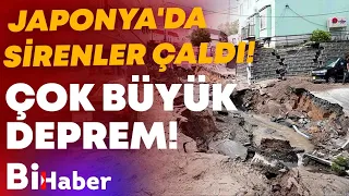 Deprem Anından İLK GÖRÜNTÜLER! Japonya'da Alarm Verildi! Büyük Tehlike Var! Tsunamiye Dikkat!