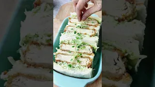 Pesto Tofu Katsu Sando | Vegetarian Katsu Sando Recipe #shorts