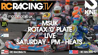 MSUK Rotax "0" Plate Championship 2021 -  Saturday -LIVE from Warden Law.