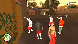 GTA San Andreas Free Roam Gameplay part 5 Takin over Territories