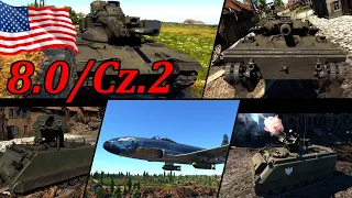 USA 8.0 Cz.2 | M901, M60A2, M551, M163, F-80C-10 | War Thunder PL