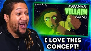 MOANAS’ VILLAIN SONG - How Far I’ll Go ANIMATIC | Minor Key | Disney cover (REACTION)