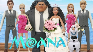 Play Doh Wedding Dress Moana & Maui - Elsa Anna Hans Kristoff Olaf Inspired Costumes