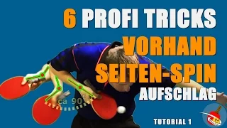 How to serve: Tutorial - Tischtennis Vorhand Seiten-Spin Aufschlag