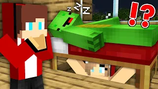 Maizen Girl Under The Bed in Minecraft - Funny Story (JJ and Mikey)