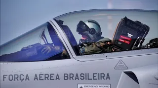 Evento de apresentação do Gripen brasileiro - Demonstração aérea do Gripen D