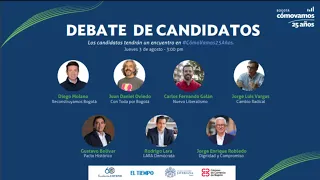 Primer debate con candidatos para Alcaldía de Bogotá