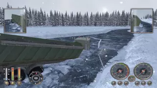 18 wheels of steel extreme trucker winter gameplay