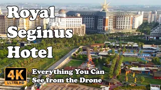 Royal Seginus Hotel from Drone Lara Antalya Turkey in 4K