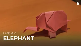 Learn how to make origami easily: Elephant