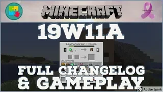 Minecraft 19w11a Full Changelog & Gameplay