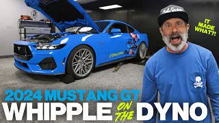 IT MADE WHAT?? Whipple Supercharged 2024 Mustang GT on the dyno!