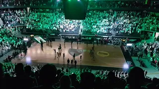 Greek fans in the spectacular Zalgiris Arena ☘️