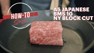 A5 Japanese Wagyu NY Block Cut (Order Online) | How-To-Swagyu with Chef Steve Brown