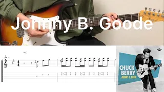 Chuck Berry - Johnny B. Goode (guitar cover with tabs & chords)