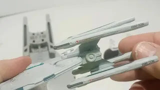 Eaglemoss Stargazer xl and regular size comparison