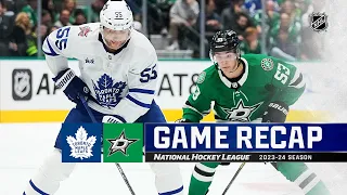 Recap: Maple Leafs @ Stars 20231026