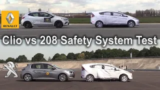 2020 Renault Clio vs Peugeot 208 Safety System Tests Compare Euro NCAP