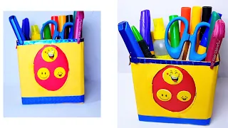 How to make pen stand|| Pen Stand Craft|| Paper craft ideas