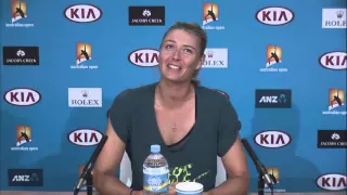 Sharapova flirts with Aussie journo