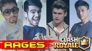 OS MAIORES RAGES  DOS YOUTUBERS - CLASH ROYALE