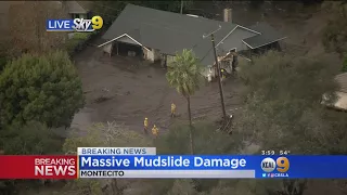 Mudslides in Montecito Cause Monumental Damage, 6 People Rescued and 4 Homes Swept Away