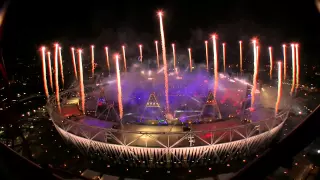 Fireworks: London 2012 Olympics Closing Ceremony