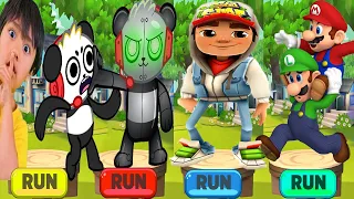 Tag with Ryan vs Subway Surfers vs Luigi Bros Run - Spy Robo Combo vs Jack  Gameplay Mod