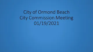 City Commission Meeting 1/19/2021