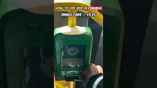 How to use Bus in Canada🇨🇦 🚌