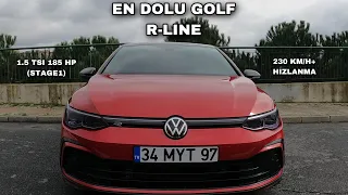 2022 VW GOLF 8 R-LINE | 1.5 TSI 185 HP DSG | OTOYOL VE PERFORMANS SÜRÜŞÜ | EN DOLU GOLF | 230+KM/H