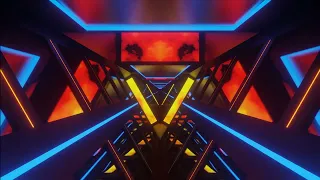 4K Neon Triangular tunnel I Satisfying Video I Screensaver for Meditation