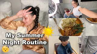 My Summer Night Routine: Skincare, Healthy Cooking, Self Care | Christen Dominique