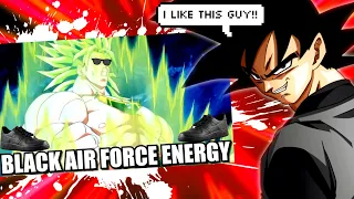 Goku Black Reacts to BROLY RADIATES BLACK AIR FORCE ENERGY @Cj_DaChamp