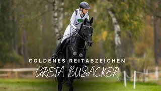 Reitabzeichen in Gold 💛 | Greta Busacker | Turnier der Sieger in Münster