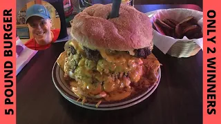 5LB BURGER WITH NACHO CHEESE - The King Burger Challenge - Hensell's Oaken Bucket (South Bend, IN)