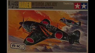 WHATS IN THE BOX? VINTAGE 1970 TAMIYA 1/72; MITSUBISHI RAIDEN J2M3 JACK. LAND OF THE RISING SUN WEEK