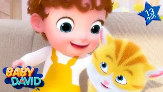 Emma Had a Little Cat + more Nursery Rhymes & Kids Songs | Baby David Songs