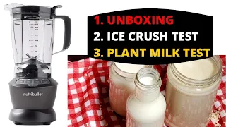 NUTRIBULLET BLENDER UNBOXING || ICE CRUSH TEST || 1200 VS 600 WATTS || OAT MILK
