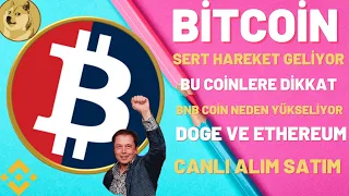 BİTCOİNDE SERT HAREKET GELMEK ÜZERE/DOGE COİN ETHEREUM/BNBCOİN/BİTCOİN ANALİZ