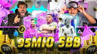 🚨R.I.P. 95 MIO COINS Squad Builder Battle TUT WEH🔥😱 Wakez vs kleiner Cousin EA FC 24 !!