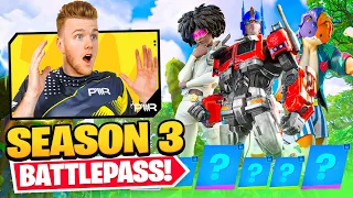 *NEW* FORTNITE SEASON 3 BATTLE PASS (TRANSFORMERS)