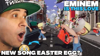 NEW SONG EASTER EGG? | Eminem, 50 Cent - Is This Love (Visualizer) [REACTION]