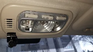 Peugeot 207 снятие и ремонт фонаря плафона салон пежо