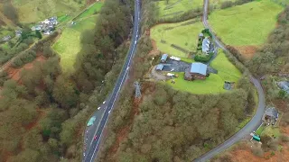 Heads Of The Valley A465 Before Work Starts by Drone.