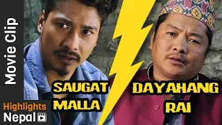 SAUGAT MALLA VS DAYAHANG RAI Fight | KABADDI KABADDI Movie Scene