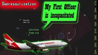 [REAL ATC] Qantas suffers depressurization | Pilot becomes incapacitated