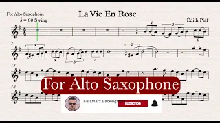 La Vie En Rose - Play Along for Alto Saxophone