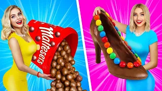 DESAFIO: COMIDA REAL vs COMIDA DE CHOCOLATE || O Último a PARAR de Comer VENCE por RATATA BOOM