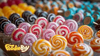 Colorful Dessert Collection! Lollipop Candy, Rainbow Cream Castella, Rainbow Bagel